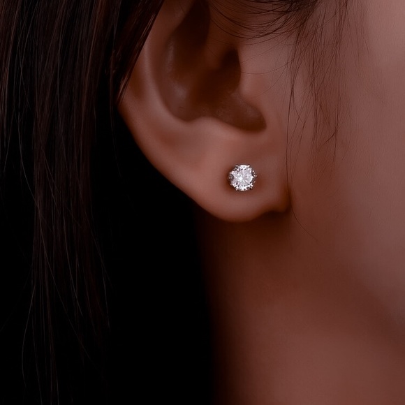 🔵𝟲𝟱%𝗢𝗙𝗙 𝗯𝘂𝗻𝗱𝗹𝗲𝘀 𝟯+🔵 NEW 925 CZ Filigree Round Studs - Picture 6 of 13